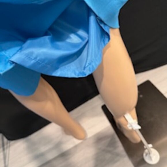 Charter Club Sleeveless Blue Sheath Dress w/White Trim & Pocket Accents Size 12 - Picture 6 of 7